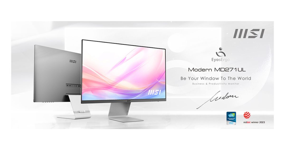 MSI Modern MD271UL Monitor Wins Red Dot Award 2023