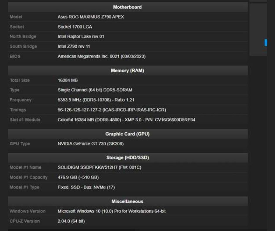 COLORFUL CVN ICICLE DDR5 Memory Specifications - fyi9