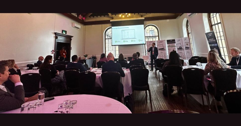 Leverage Edu’s Co-founder & Global COO, Digvijay Gagneja presenting UnivalleyOS for the first time to an audience in London