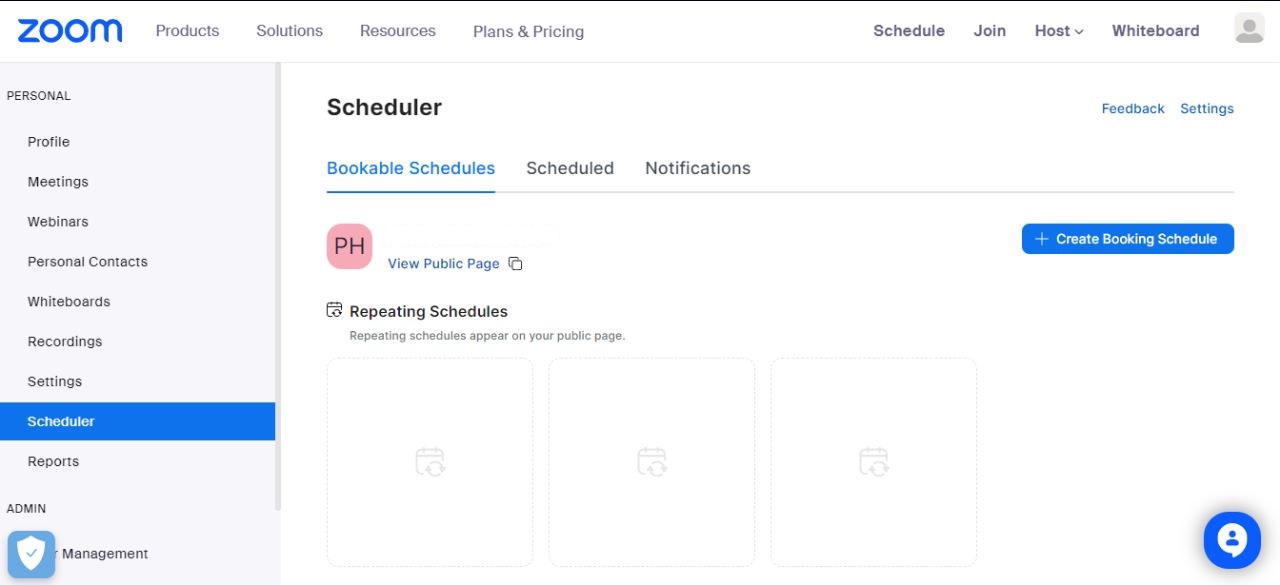 Zoom Scheduler - fyi9