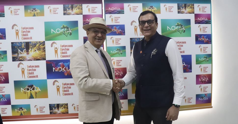 Nokia and TSSC establish 5G skill development CoE in Gujarat; (From left to right) Arvind Bali, CEO, TSSC; Amit Marwah, CMO, Nokia India - fyi9