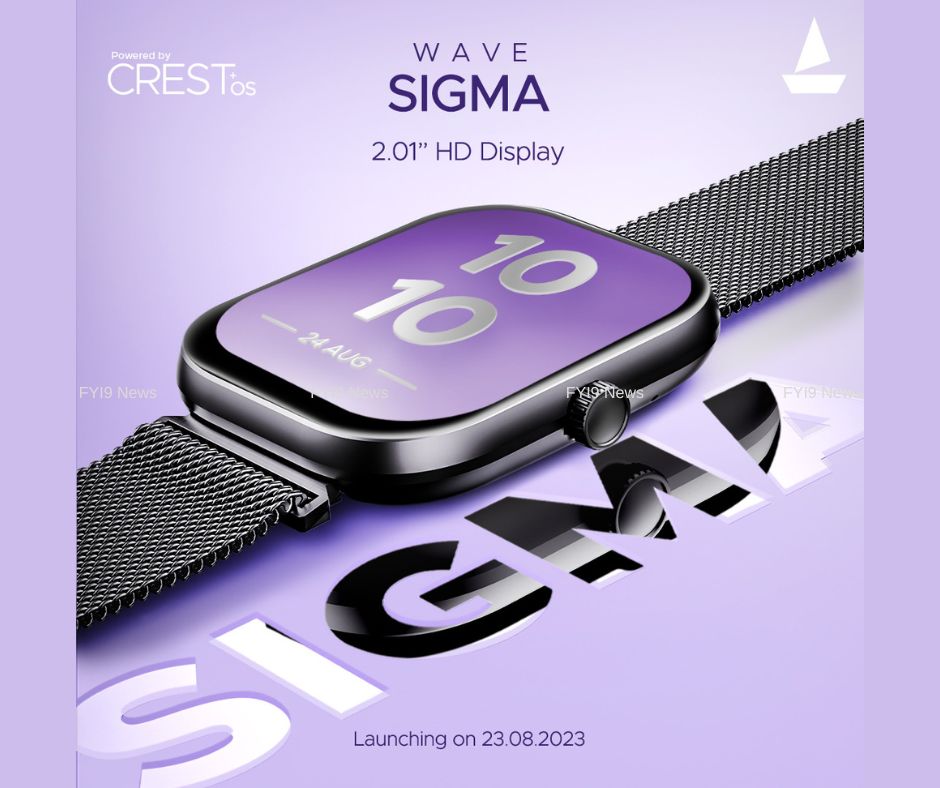 boAt Wave Sigma Smartwatch - fyi9