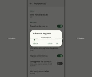 Turn Off Volume on keypress to improve battery life - fyi9
