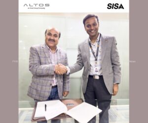 Left to right - Mr. Harish Kohli, Director of Altos India, Mr. Dharshan Shanthamurthy, Founder and CEO of SISA