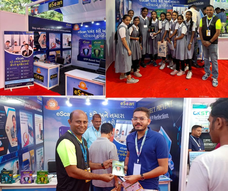 Team eScan with visitors at SITA IT Expo - fyi9