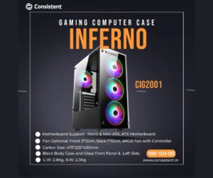 Consistent Infosystems Inferno Gaming Cabinet - fyi9