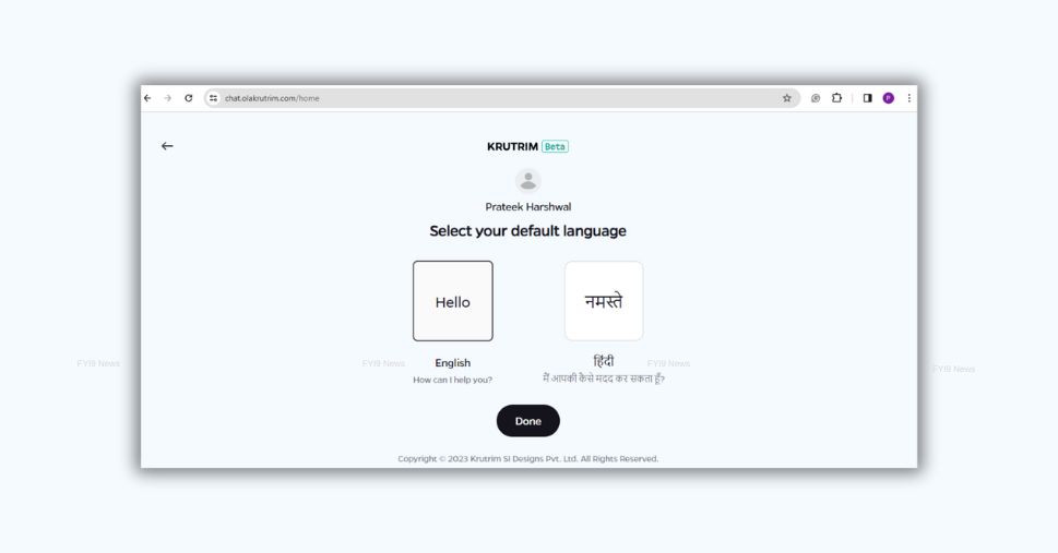 Getting started with Krutrim - fyi9