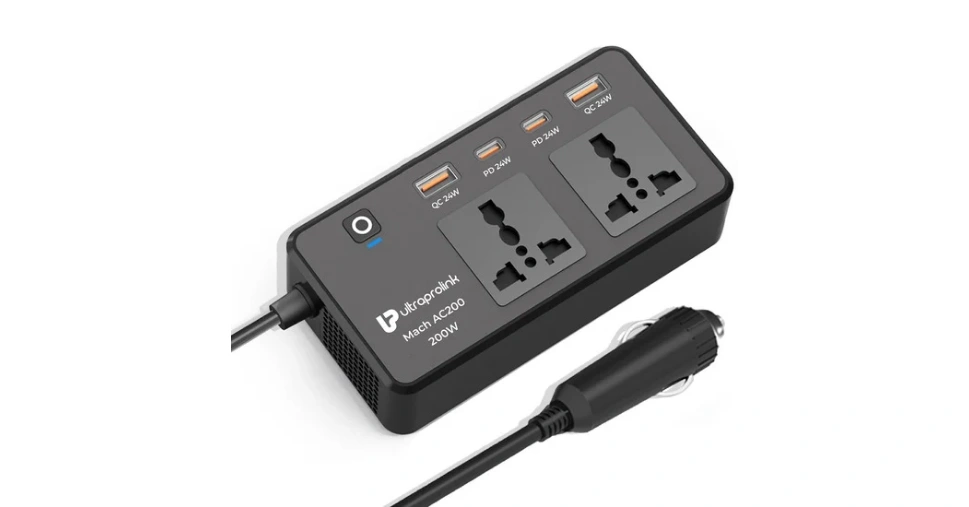 UltraProlink Launches MACH AC 200: A 6-in-1 200W Car Inverter for Power ...
