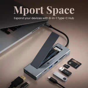 Mport Space 8-in-1 USB Type-C hub - fyi9
