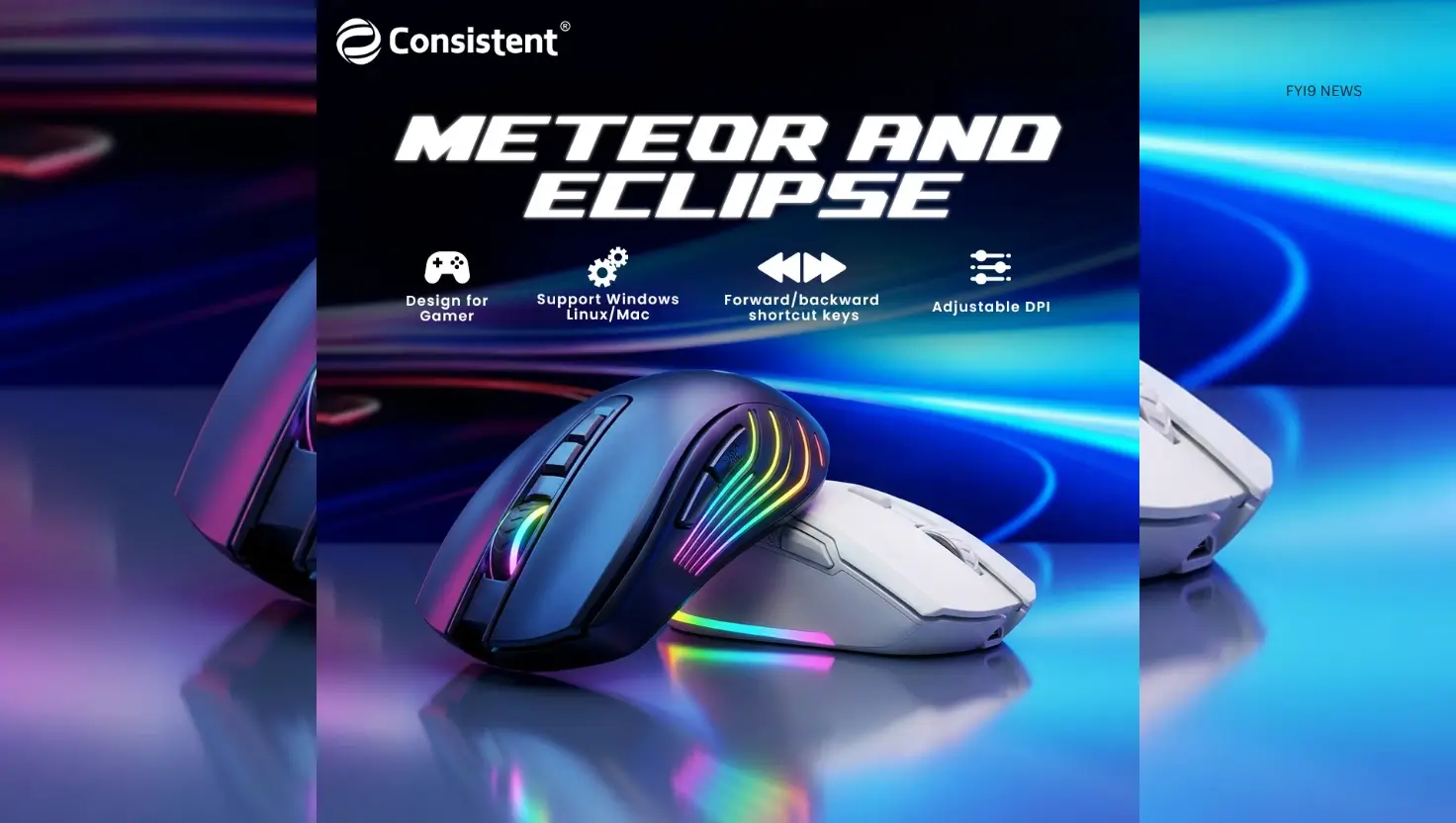 Consistent Infosystems Launches METEOR & ECLIPSE Wired Gaming Mouse ...