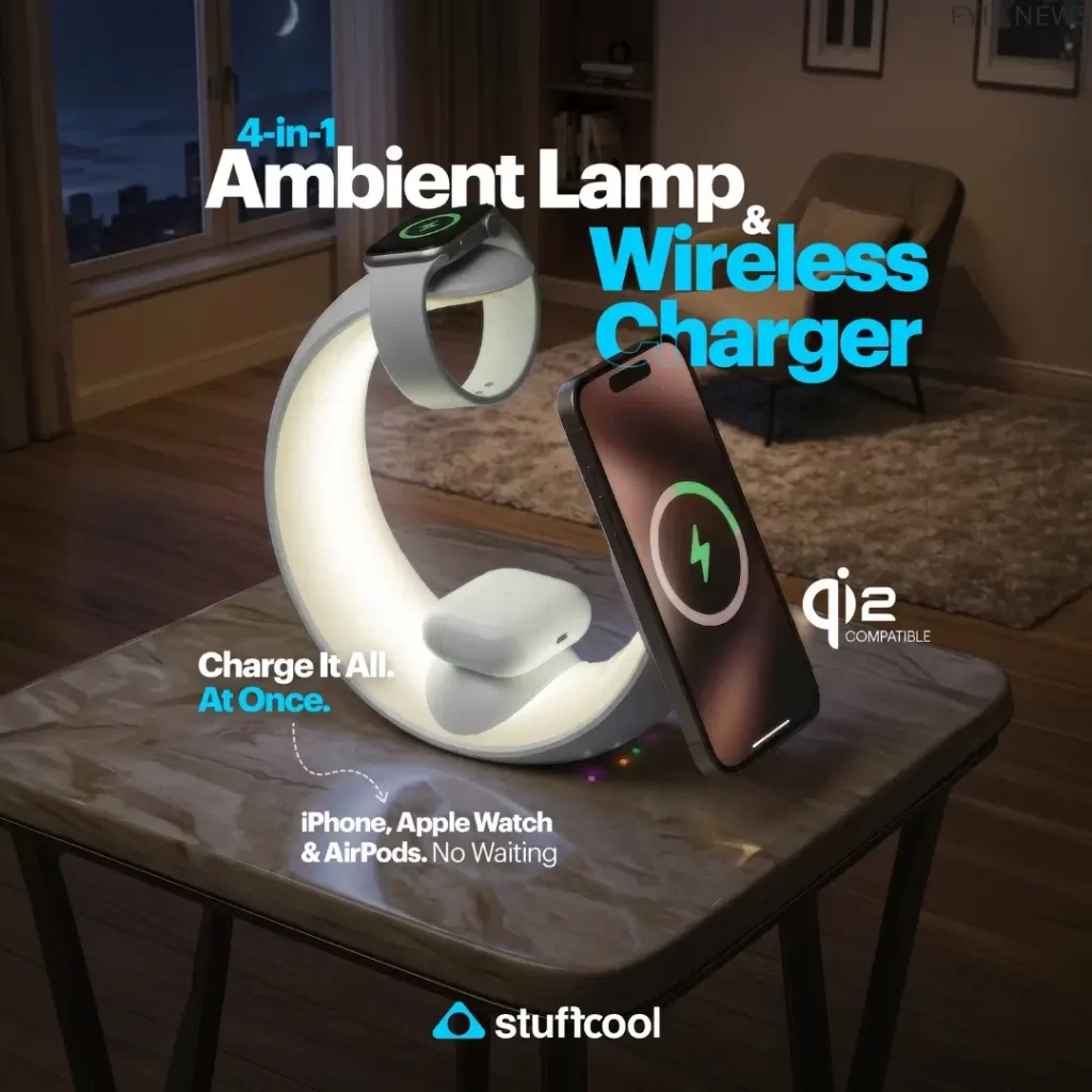 Stuffcool Lumo Qi2 Wireless Charging Station - fyi9