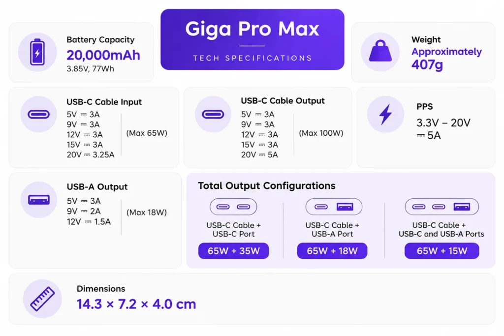 Giga Pro Max Tech Specifications - fyi9